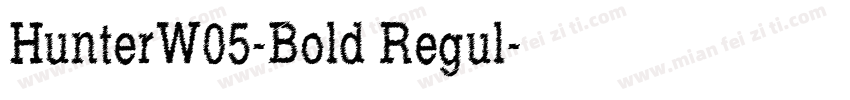 HunterW05-Bold Regul字体转换
